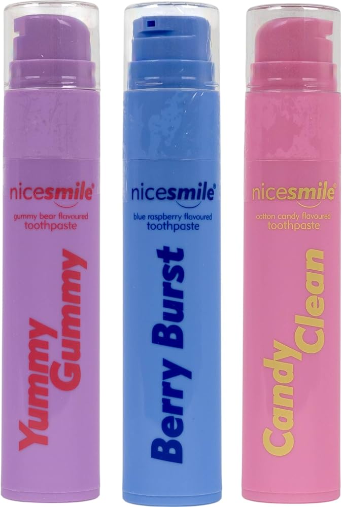 Nice Smile 3 Pack: Berry Burst, Yummy Gummy & Candy Clean, product photo