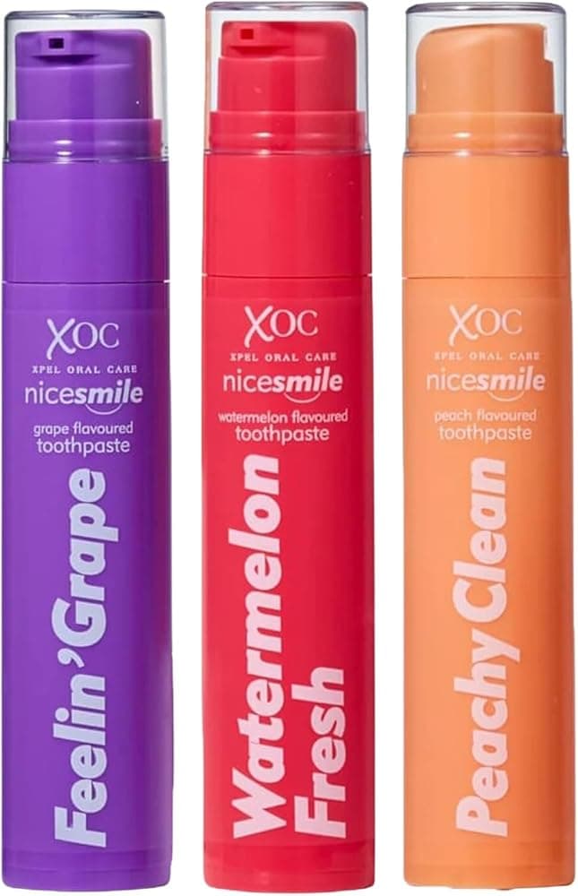 Nice Smile 3 Pack: Watermelon Fresh, Feelin' Grape & Peachy Clean