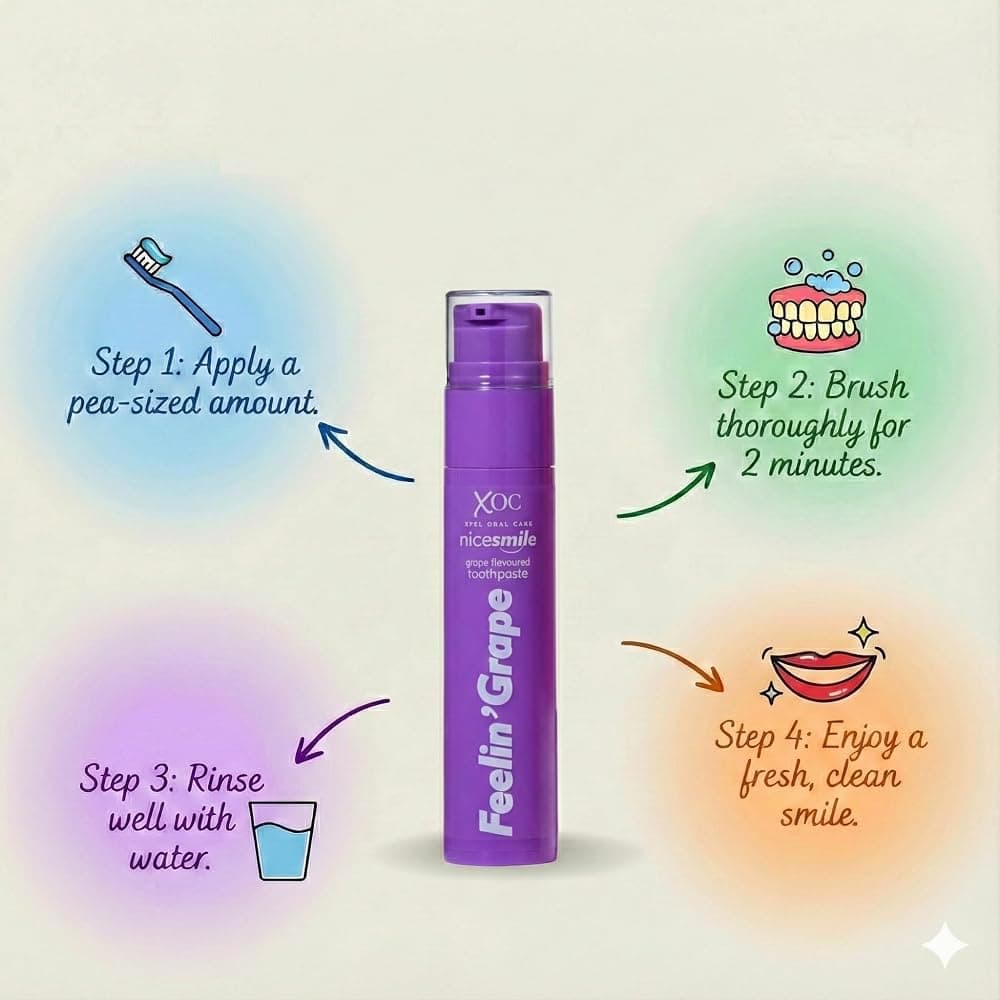 Nice Smile Feelin' Grape Toothpaste, image 4 of 6