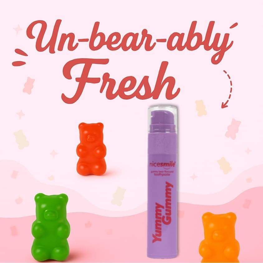 Un-bear-ably fresh: Nice Smile Yummy Gummy toothpaste with gummy bears