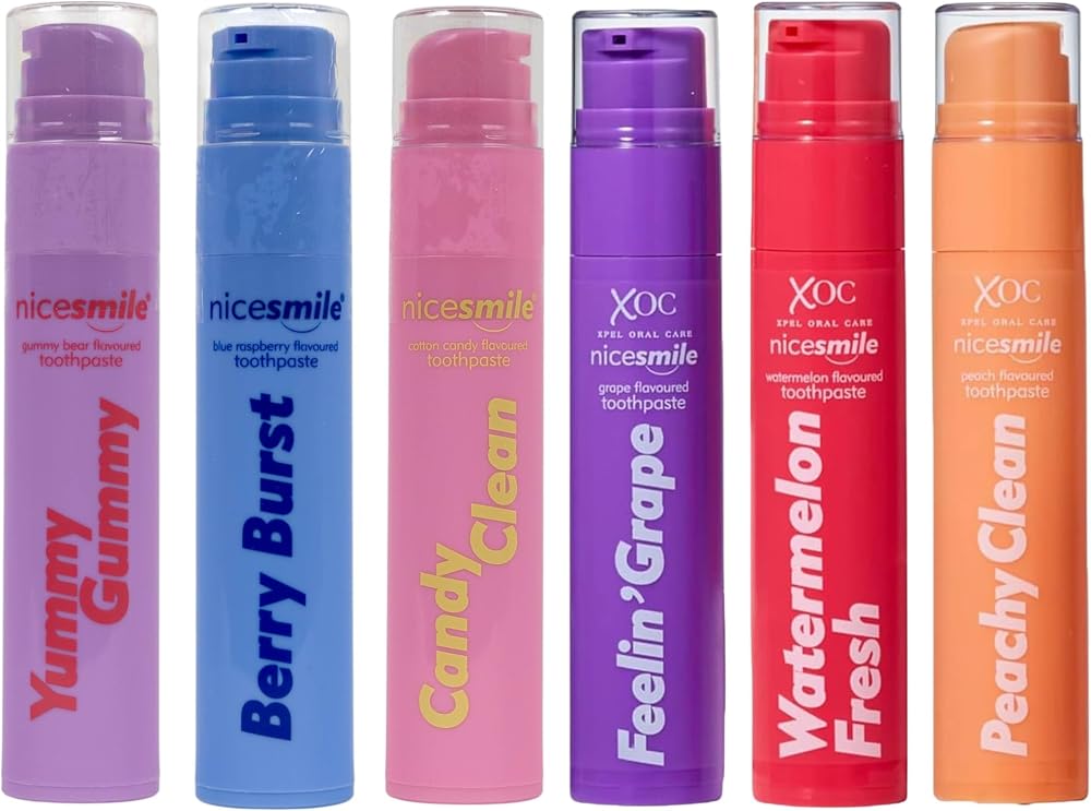 Nice Smile 6 Pack Toothpaste Bundle, product photo