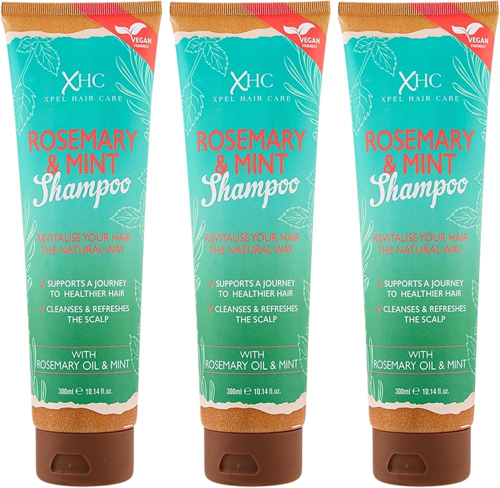 XHC Rosemary & Mint Shampoo 3 Pack, product photo